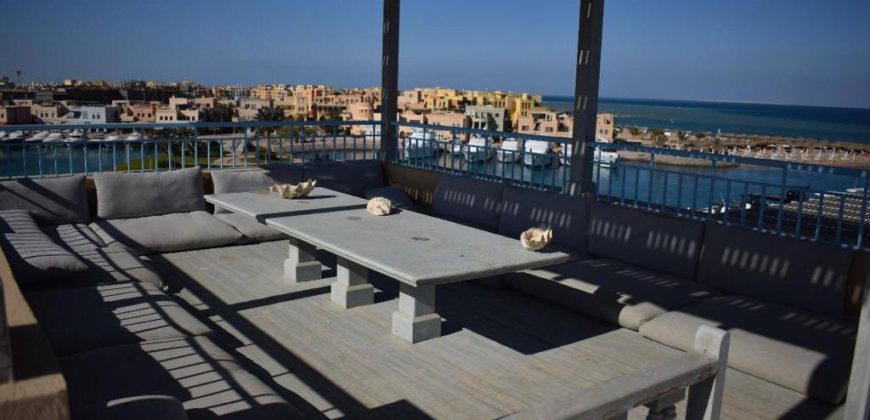 Пентхаус в марине Эль Гуна рядом с отеля ocean view на море с частным бассейном